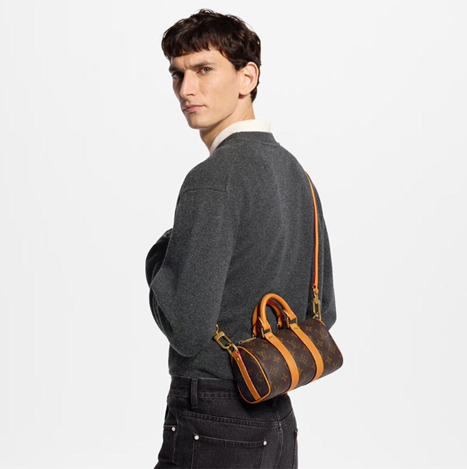lv louis vuitton nano keepall monogram archive canvas mini duffle bag #m2a427